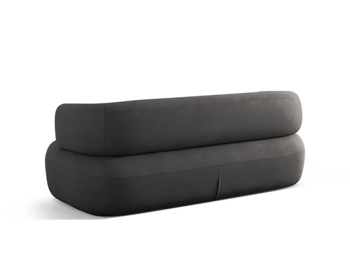 Micadoni Bank Jenny 2-zits, flueel donkergrijs - 90x178x73cm