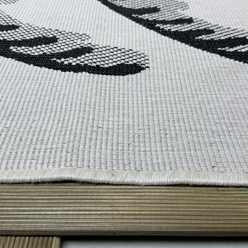 Buitenkleed Oase zwart/wit - Interieur05 - 160 x 230 cm