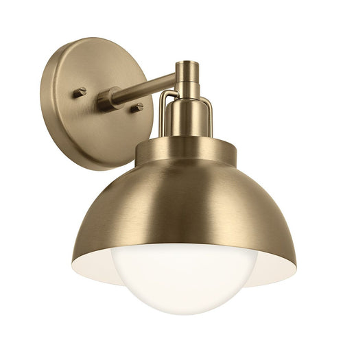 Kuppel Wandleuchte Modern Champagner Bronze 1x E27