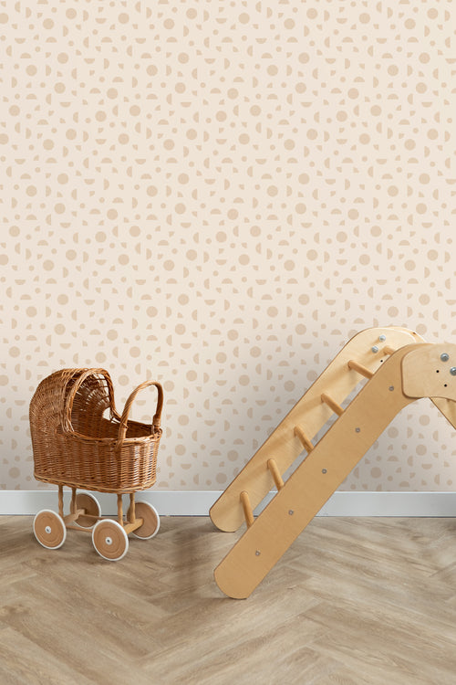 ESTAhome behang grafisch motief beige - 50 x 900 cm - 139749 - vtwonen shop