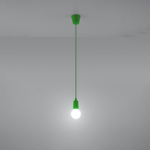 Sollux Lighting Hanglamp DIEGO 1 groen - 9x9x90cm