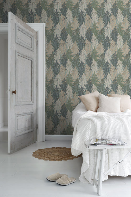 Borastapeter behang bladeren groen - 53 cm x 10.05 m - 661032 - vtwonen shop