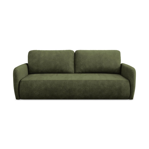 LaMiaSofa 3-zits slaapbank Corle - chenille stof - olijf - 218x102x86