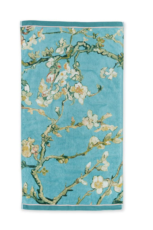 Beddinghouse x Van Gogh Museum handdoek Blossom - 55x100 cm - blauw - vtwonen shop