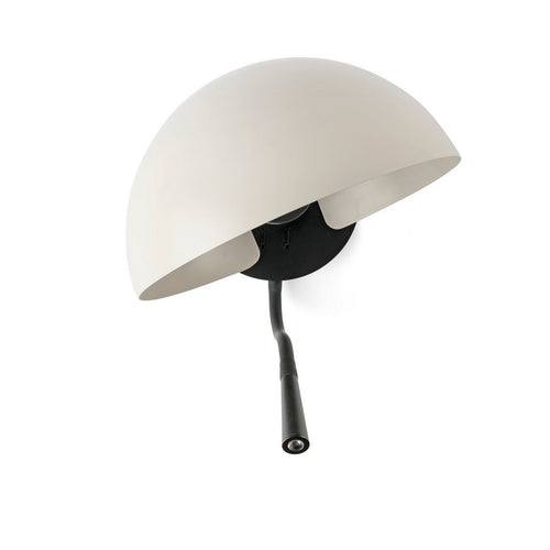 Faro DOMINICA Leeslamp Zwart Met Beige Kap