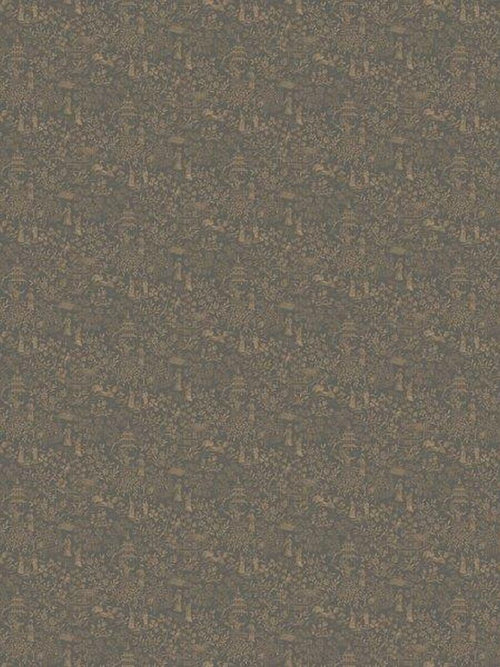 Borastapeter behang bloemen bruin - 53 cm x 10.05 m - 660279