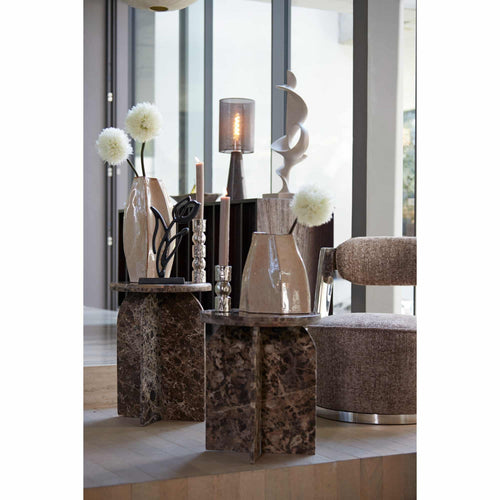 Light & Living vaas Chiado - bruin - 25.5x21.5x42.5cm