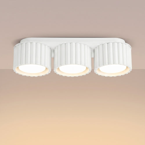 Sollux Lighting Plafondlamp AURA 3 wit Gx53 - 32,5x10x8cm