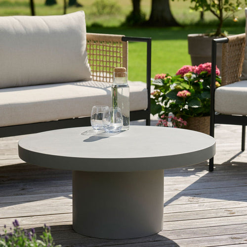 Lisomme Aiden Tuin Salontafel Donkergrijs - Ø 78 cm - vtwonen shop