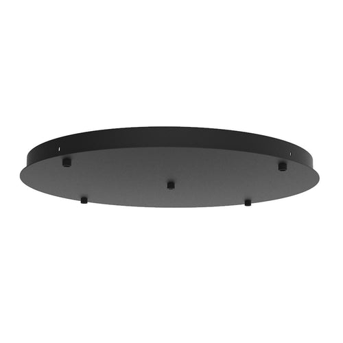 Ylumen plafondplaat rond - 5 lichts - 50  x 3.5   cm - zwart - vtwonen shop