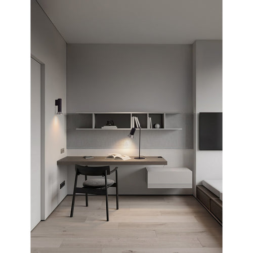 Nova Luce LUVIA Bureaulamp in oxidebrons, zwarte LED GU10 fitting 1x10W
