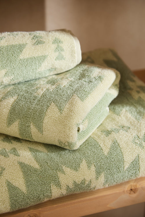 Calma House Badhanddoek Neptuno - Groen - 90x150