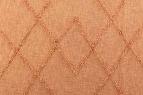 J-Line plaid Kwastjes - katoen - zalm - 190 x 56 cm
