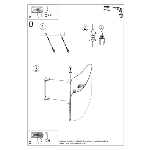 Sollux wandlamp Tila - 1 lichts - 11  x 13   cm - wit - vtwonen shop