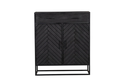 StarFurn Kabinetkast New York - Zwart Hout - 100x40x115cm - vtwonen shop