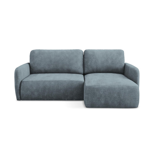 LaMiaSofa hoekbank rechts Corle - chenille stof - jeans - 207x148x86