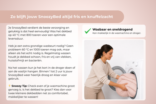SnoozyBed - Dekbed zonder overtrek Blush