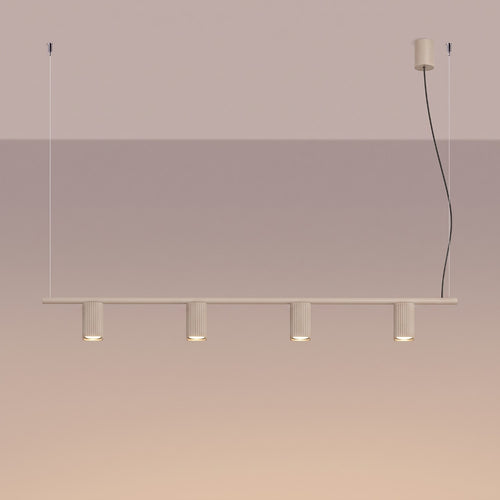 Sollux Lighting Kroonluchter RAYO 4 taupe - 122x6x208cm