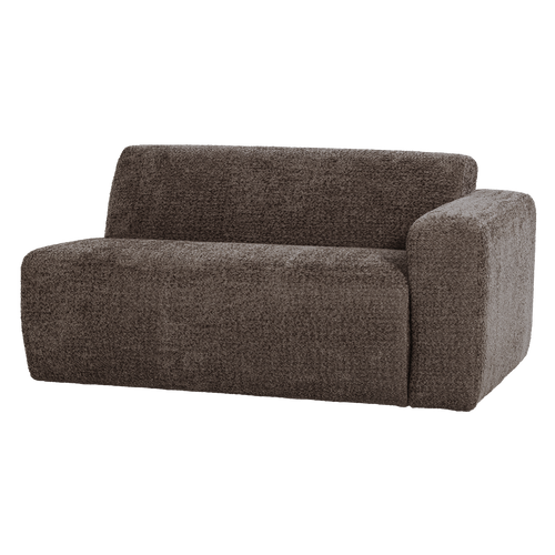 WOOOD 1,5-zits bank arm rechts Mojo Base - Wollig - Bruin - 74x145x97