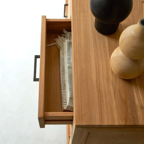 Tikamoon Teakhouten buffet 150 cm - Naturel - vtwonen shop