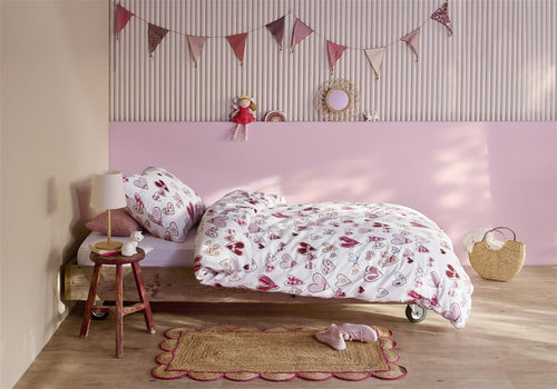 Beddinghouse Kids dekbedovertrek Sweethearts - 100x135 cm - multi - vtwonen shop