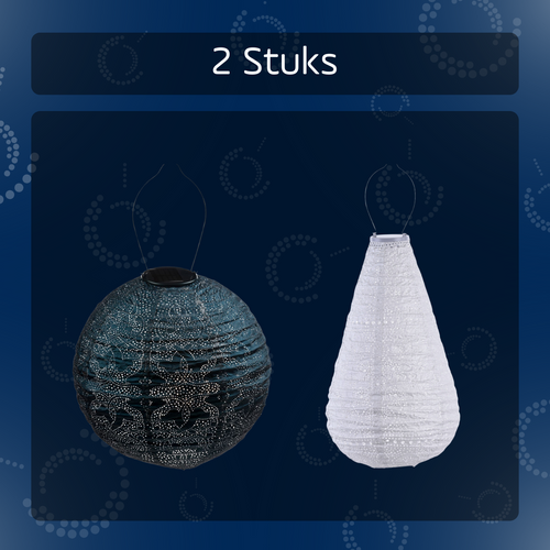 Lumiz solar lampion - iris set - 2 stuks - vtwonen shop
