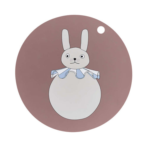 OYOY Placemat Rabbit - silicone - vtwonen shop