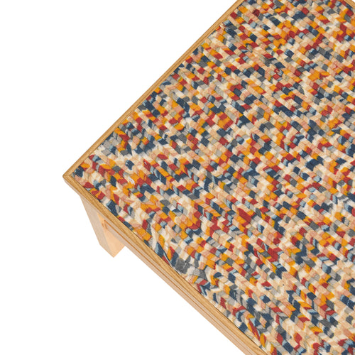 Hübsch bijzettafel Confetti - mdf/oak veneer/oak wood - 40x40xh38cm