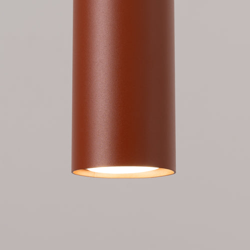Sollux Lighting Hanglamp LAGOS 1 rood oker - 8x8x118cm