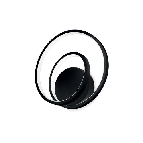 LED Decoratief Swirl Geïntegreerde LED Wandlamp Zwart, 3000K