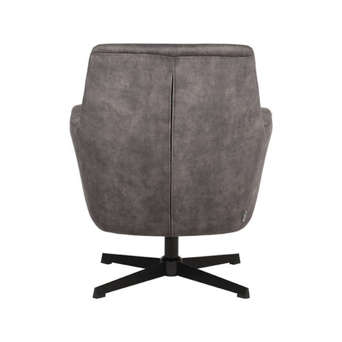 LABEL51 Fauteuil Toby - Antraciet Velvet - Draaibaar - vtwonen shop
