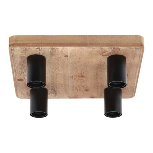 Freelight plafondlamp Lenero - 4 lichts - 40  x 9.5   cm - zwart