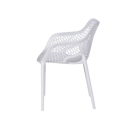 Garden Impressions tuinstoel Air XL wit kunststof set van 4 stuks - vtwonen shop