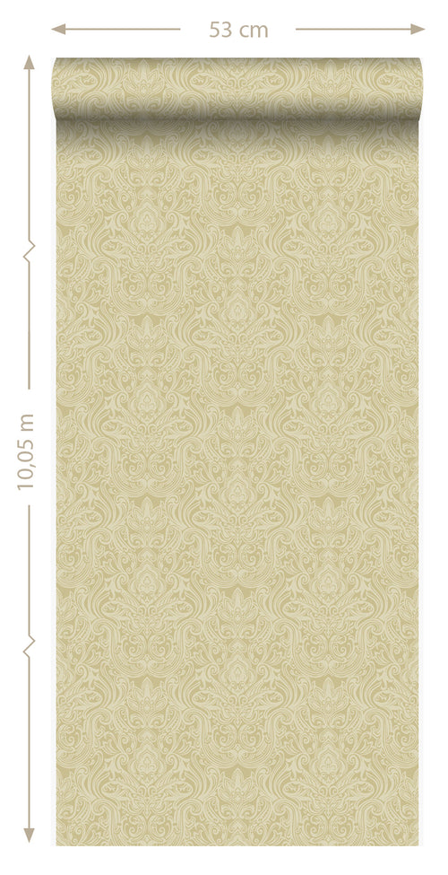 Origin Wallcoverings behang ornamenten glanzend goud - 53 cm x 10,05 m - 346532 - vtwonen shop