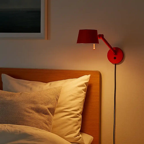 Freelight wandlamp Sovrano - 1 lichts - 61  x 30   cm - rood - vtwonen shop