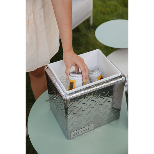 Zuiver Cooler Be Heavy Koelbox RVS - Grijs - vtwonen shop