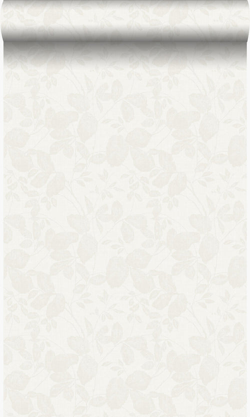 Origin Wallcoverings behang bladeren wit - 53 cm x 10.05 m - 346541