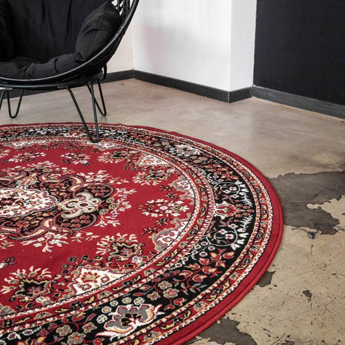 Interieur05 Rond Vintage vloerkleed Nain Perzisch Rood - 160 x 160 cm - vtwonen shop