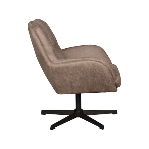 LABEL51 Fauteuil Moss - Taupe Stof - Draaibaar - vtwonen shop
