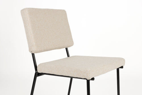 Zuiver Fellow Eetkamerstoelen Off-White - Set van 2 - vtwonen shop