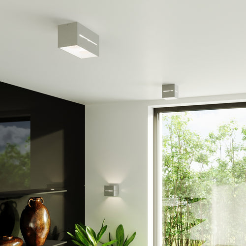Sollux Lighting Plafondlamp LOBO 2 grijs - 20x10x10cm
