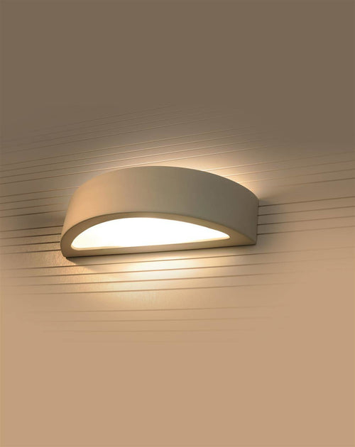 Sollux wandlamp Atena - 1 lichts - 9.5  x 9.5   cm - wit - vtwonen shop