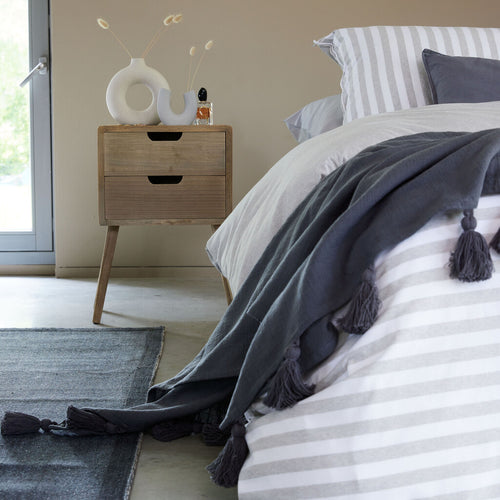 Walra - Dekbedovertrek Soft & Cozy - 200x220 cm - Grijs