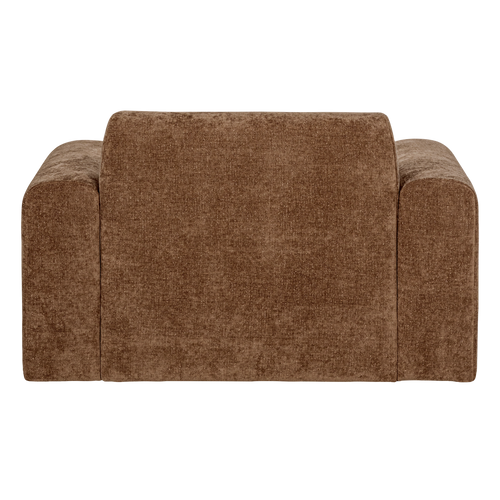 WOOOD fauteuil slub Umina - Chenille - Lichtbruin
