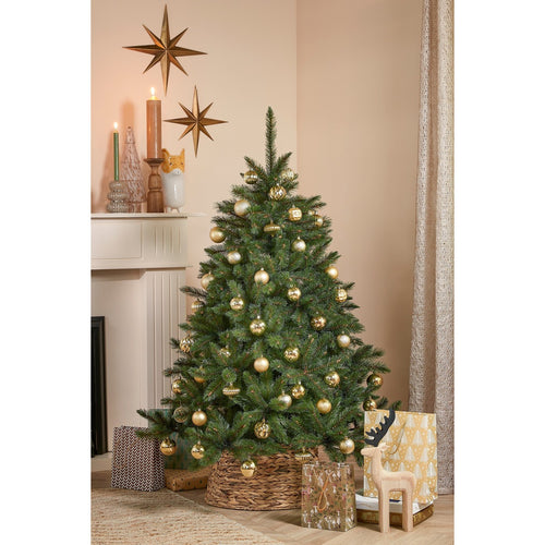 Mica Decorations Kerstballen Set - 60 Stuks - Ø7 cm - Onbreekbaar - Goud