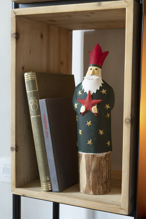 J-Line figuur Koningen 3 Op Voet - ijzer/hout - rood  - 3 stuks - vtwonen shop