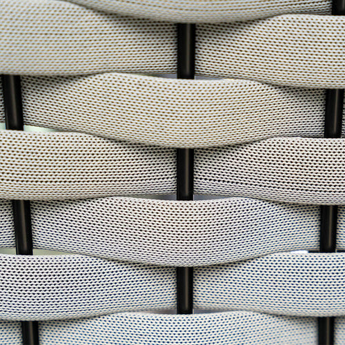 HOME DELUXE Hangstoel van touwwerk CADEIRA lichtgrijs - 1-zits