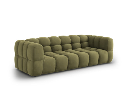 Cosmopolitan Design Modulaire bank Sky 4-zits, flueel, lichtgroen - 102x244x70cm