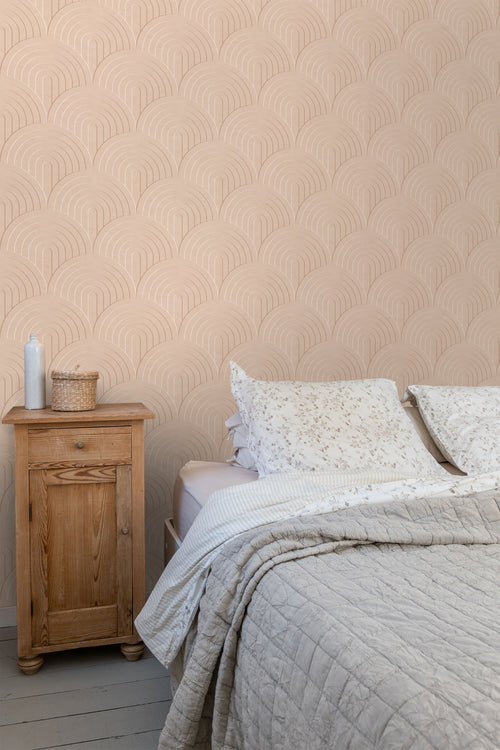 ESTAhome behang 3D-motief perzik roze - 50 x 900 cm - 131109 - vtwonen shop