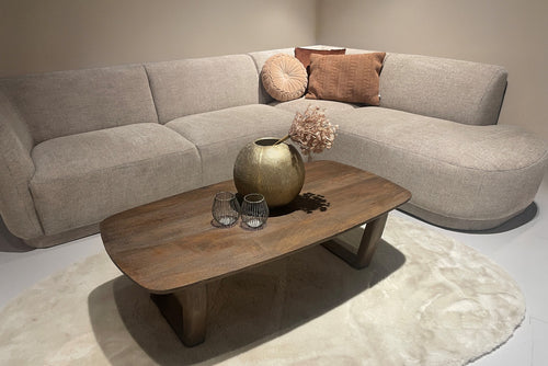 Livingfurn salontafel Cortez - 130cm - bruin - vtwonen shop